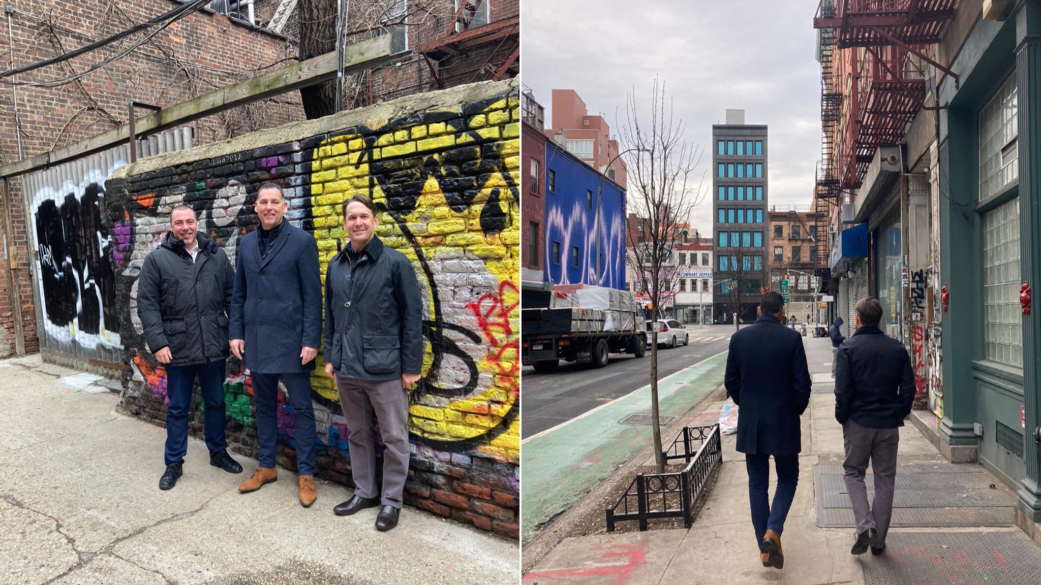 NYC | Mathieu (HFC), Pancras (HFC), Chip (Delta Wash) Enjoying New York with our laundry vendor for two properties in New York and Washington DC